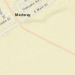Medway Ohio Street Map