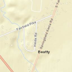 Beatty Ohio Street Map