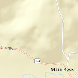 Glass Rock Ohio Street Map