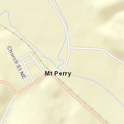 Mount Perry Ohio Street Map