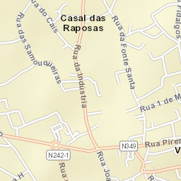 Vieira de Leiria Street Map