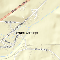 White Cottage Ohio Street Map