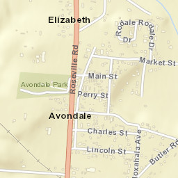 Elizabeth Ohio Street Map