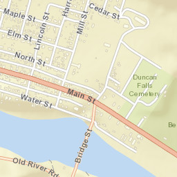 Duncan Falls Ohio Street Map