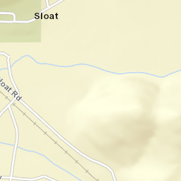 Sloat California Street Map