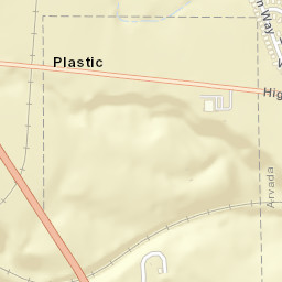 Plastic Colorado Street Map