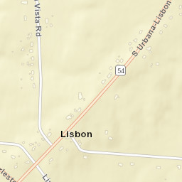 Lisbon Ohio Street Map
