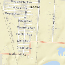 Reese Ohio Street Map