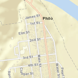 Philo Ohio Street Map