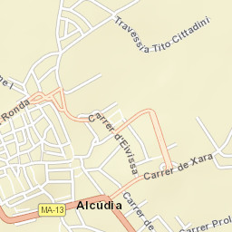 Alcúdia Street Map