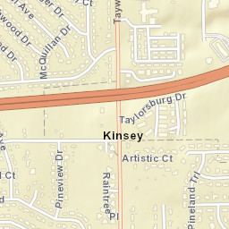 Kinsey Ohio Street Map