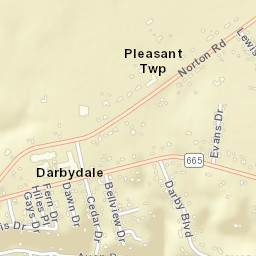 Darbydale Ohio Street Map