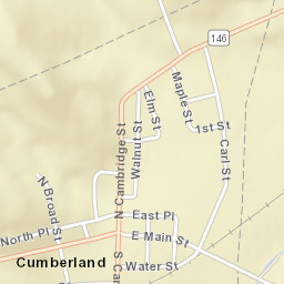Cumberland Ohio Street Map