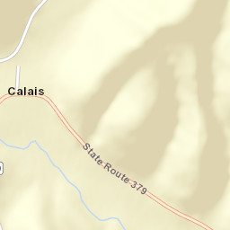 Calais Ohio Street Map