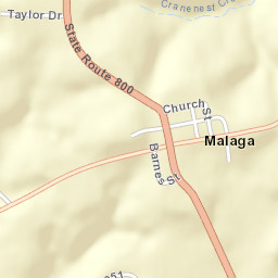Malaga Ohio Street Map