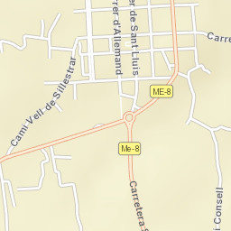Sant Lluís Street Map