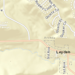 Leyden Colorado Street Map