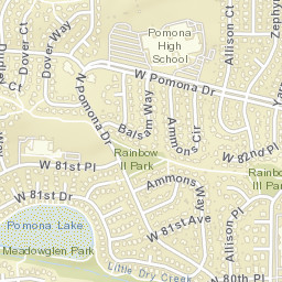 8418 Zephyr Ct Arvada Colorado Street Map