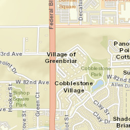 8458 Federal Boulevard Westminster Street Map