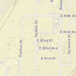 8450 Rosemary St Commerce City CO Street Map