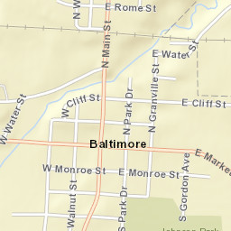 Baltimore Ohio Street Map