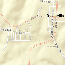 Beallsville Ohio Street Map