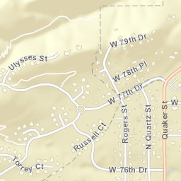 16750-16786 W 76th Dr Arvada CO Street Map