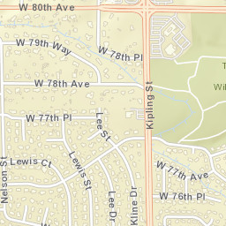 9765-9807 W 77th Dr Arvada CO Street Map