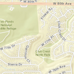 Sierra Estates Colorado Street Map