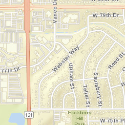 7755-7839 Vance Drive Arvada CO Street Map