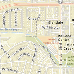 Wood Creek Colorado Street Map