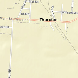 Thurston Ohio Street Map