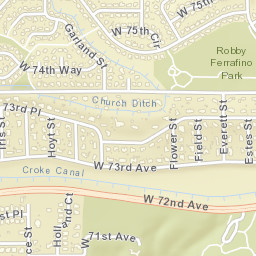 Paradise Acres Colorado Street Map