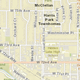 7401-7431 Lowell Boulevard Westminster CO Street Map