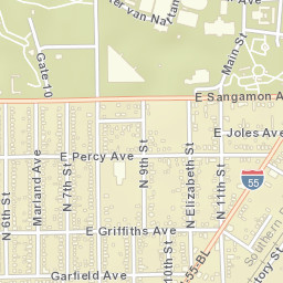 1184 E Percy Ave Springfield Illinois Street Map