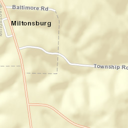 Miltonsburg Ohio Street Map
