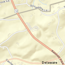 Cossart Creek Delaware Street Map