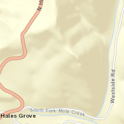 Hales Grove California Street Map
