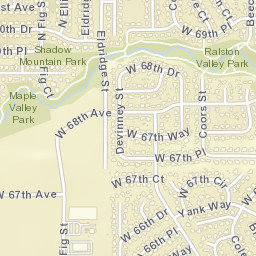 6835-6845 Coors Ct Arvada CO Street Map