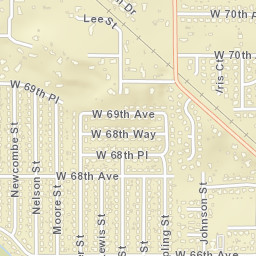 10034-10064 W 68th Way Arvada CO Street Map