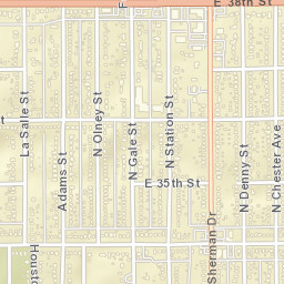 3901-3999 E 35th St, Indianapolis Street Map
