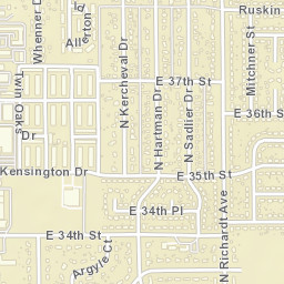 3648-3654 North Mitchner Avenue, Indianapolis Street Map