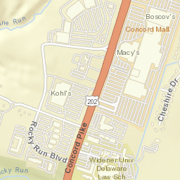 Brandywine Commons Delaware Street Map