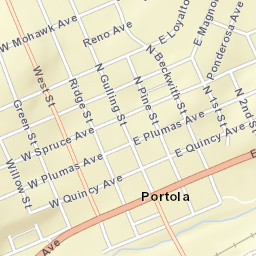 Portola California Street Map