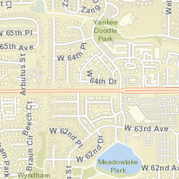 13191-13199 W 62nd Dr Arvada CO Street Map