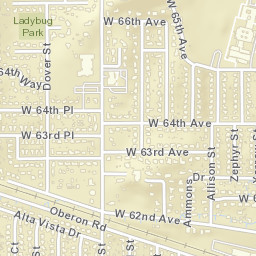 Scenic Heights Colorado Street Map