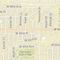 6591 Tennyson Street, Arvada, CO 80003 Street Map