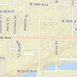 Hidden Lake Colorado Street Map