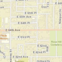 6563 E 62nd Pl Commerce City CO Street Map