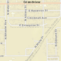 2148 North Grand Ave E, Grandview, IL Street Map